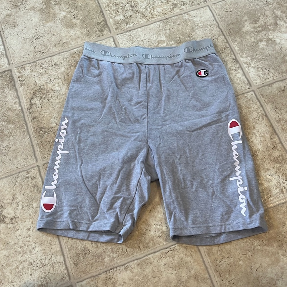Gray champion compression shorts